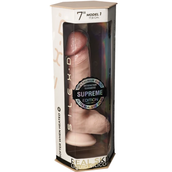 Silicon termoreactiv premium, penis realist, 17,8 cm