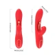 Stimulator vibrator cu limbă oscilantă pentru stimulare punct G și clitoris, roșu