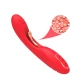 Vibrator cu limbă oscilantă din silicon medical, roșu
