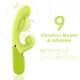 Stimulator vibrator A-Spot cu funcție inflatable, din silicon medical, verde teal
