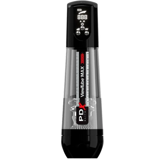 Masturbator Automat ViewTube Max - Suction Transparent, Culoarea Pielii, Mărime Unică