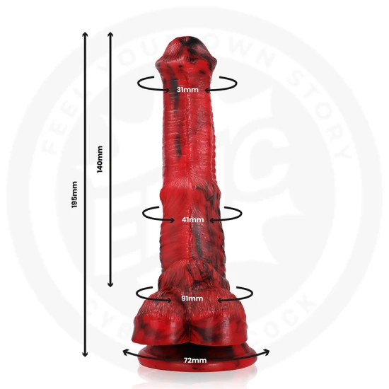 DILDO Vulcanus Night Dragon, Negru