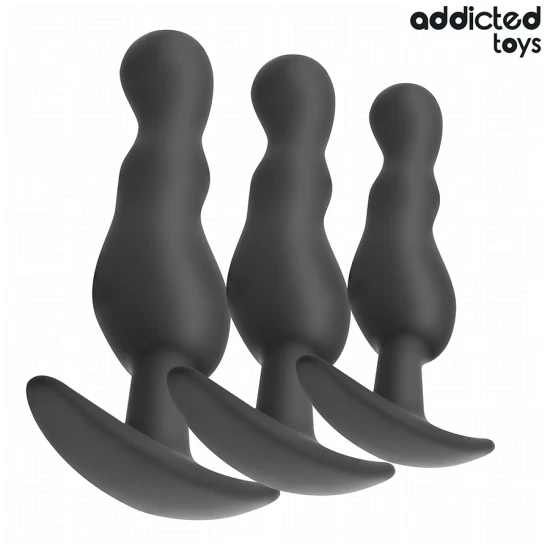 Set 3 dopuri anale din silicon, Model 1