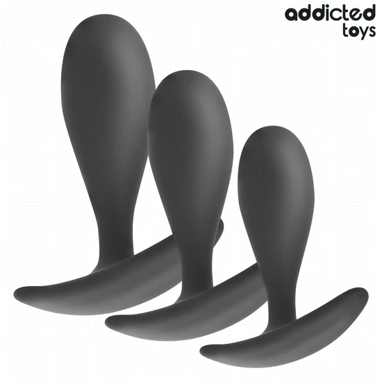 Set 3 dopuri anale din silicon, Model 2