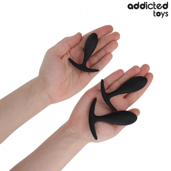 Set 3 dopuri anale din silicon, Model 2