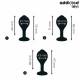 Set de 3 dopuri anale din silicon cu bijuterie, Roz
