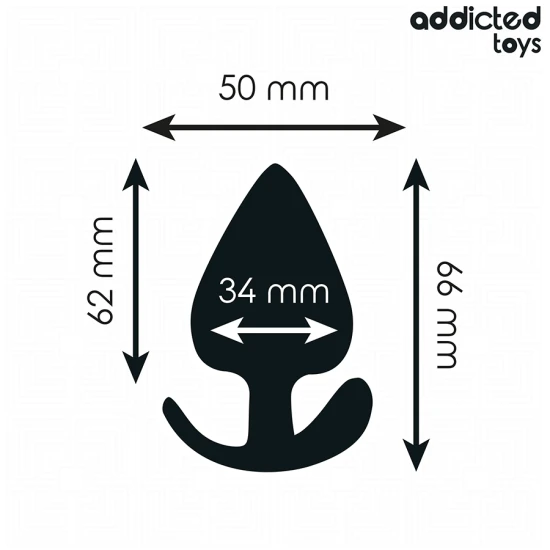 Plug anal din silicon, negru, M