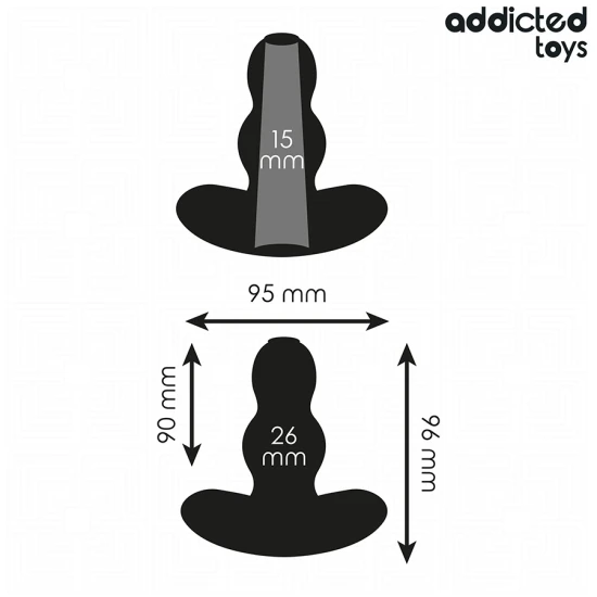 Dop anal tip plug, silicon, M, 9.6 cm