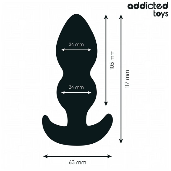 Dop Anal din Silicon Model L, 11.7 cm