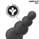Plug anal cu inel, Model 5, Negru