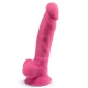 Model 1 penis realist din silicon premium, Roz, 17.5 cm