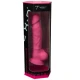 Model 1 penis realist din silicon premium, Roz, 17.5 cm