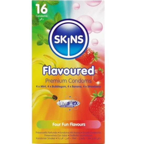 Prezervative Tip Produs Multi Flavors, 16 bucăți