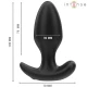 Plug Anal JOEY - 10 Vibrații, Negru, Control de la Distanță