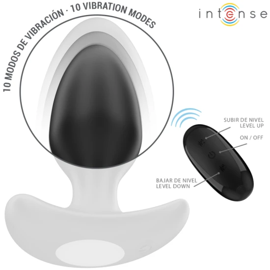 Plug Anal JOEY - 10 Vibrații, Negru, Control de la Distanță