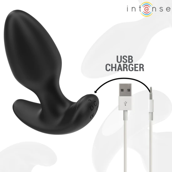 Plug Anal JOEY - 10 Vibrații, Negru, Control de la Distanță