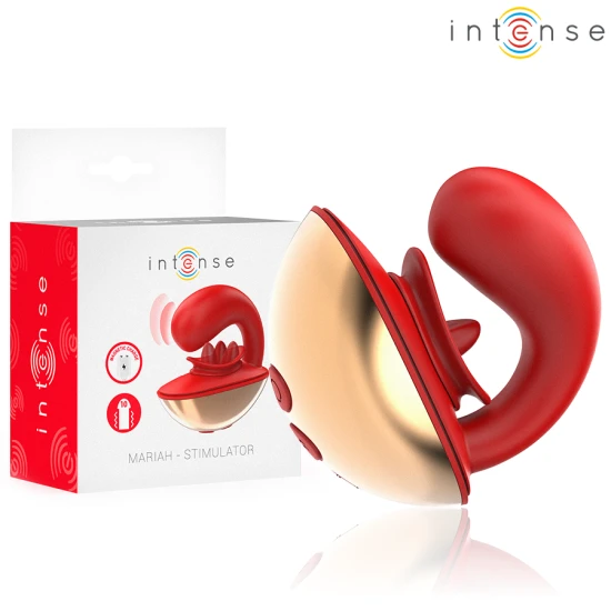 Vibrator Mariah - Stimulator U, Roșu, 10 Vibrații