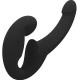 Dublu dildo Share Lite din silicon, negru, 6.5 inch