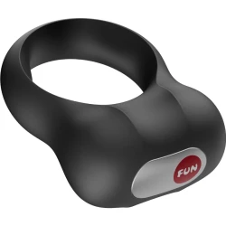 Inel vibrator pentru penis din silicon, negru