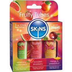 Set Lubrifianți Aromatizați Tip Produs, Pepene Verde, Căpșună & Mango, 3 x 12 ml