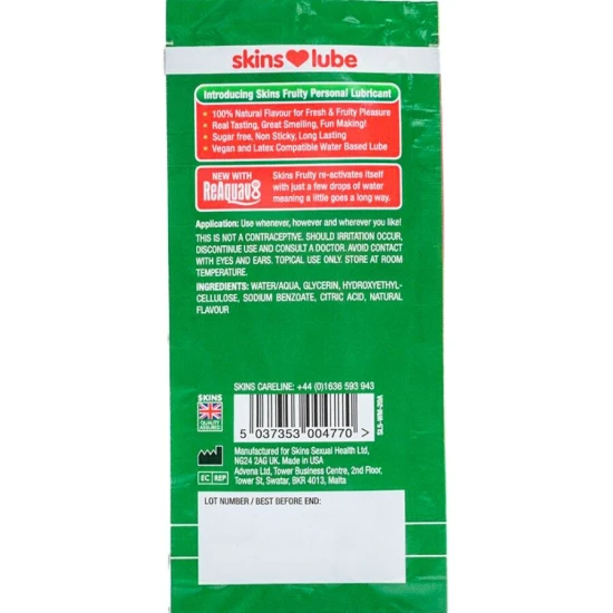 LUBRIFIANT PE BAZĂ DE APĂ Tip Produs - Pepene Roz, 5 ml