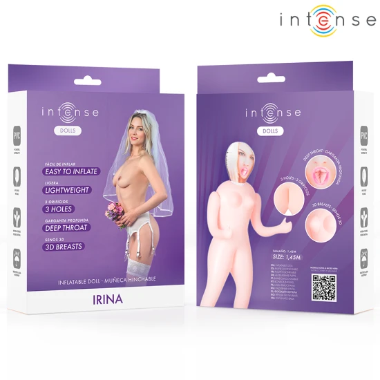PĂPUȘĂ INFLATABILĂ IRINA - INTENSE DOLLS - PĂPUȘĂ INFLATABILĂ CU TREI ORIFICII