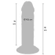 DILDO Model Deluxe, TPE, Negru, 18 cm