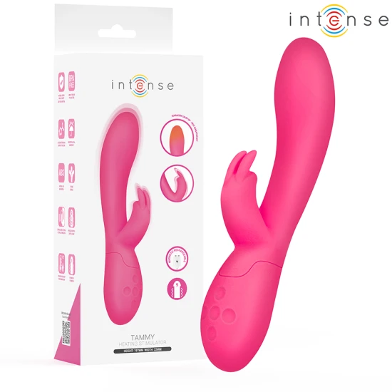 Stimulator rabbit cu încălzire din silicon, negru