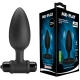 Plug anal vibrator din silicon, negru, USB reîncărcabil