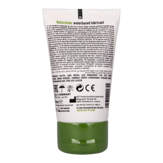 Lubrifiant pe bază de apă, Aloe Vera, 30 ml