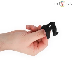 Inel penis ajustabil U-shape din material flexibil, negru