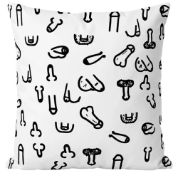 Perna Decorativă DIABLO PICANTE: 30x30 cm - O Declarație de Stil Albă și... Îndrăzneață