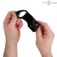 Inel penis vibratabil ajustabil din material flexibil, negru, 12
