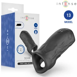 Inel penis vibrant ajustabil din material moale, roșu, 13
