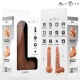 Dildo din silicon lichid, cu ventuză, 20 cm, Ø 4.5 cm, Bruce M