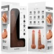 Dildo cu ventuză din silicon lichid, Bruce XL, cu testicule, 25,5 cm Ø 5,5 cm