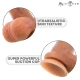 Jucărie sexuală tip penis din silicon lichid, Gri, L (23 cm, Ø 4.7 cm)