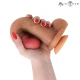 Jucărie sexuală tip penis din silicon lichid, Gri, L (23 cm, Ø 4.7 cm)