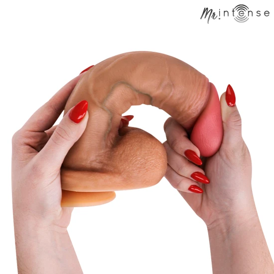 Jucărie sexuală MR Intense din silicon lichid, gri, XL – 25,5 cm