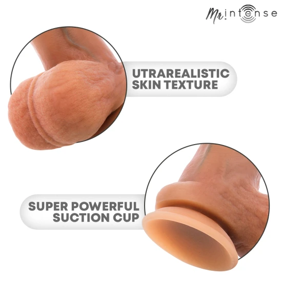 Jucărie sexuală MR Intense din silicon lichid, gri, XL – 25,5 cm