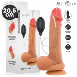 Dildo realist cu testicule din silicon, 20,5 cm, 4 cm