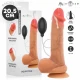 Dildo realist cu testicule din silicon, 20,5 cm, 4 cm