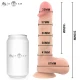 Vibrator dildo din silicon cu efect de încălzire și telecomandă, Logan, 20 cm, Ø 4,1 cm