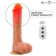 Dildo vibrator Bradley din silicon, cu încălzire, telecomandă, 21 cm