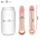 Husă penis din silicon lichid, culoare naturală, Simon S (13 cm, Ø 4 cm)