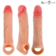 Husă penis din silicon lichid, culoare naturală, Simon S (13 cm, Ø 4 cm)