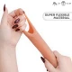 Husă penis din silicon lichid, culoare naturală, Simon S (13 cm, Ø 4 cm)