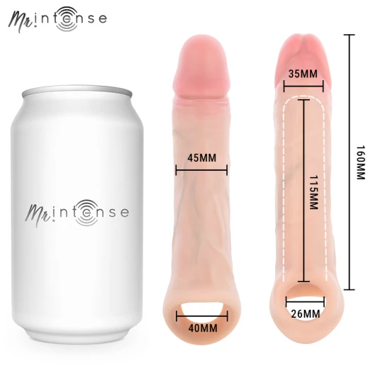Acoperire penis din silicon lichid, MR INTENSE Simon L, 16 cm, Ø 4,5 cm