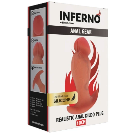 Buttplug Realistic - Inferno, 10 cm