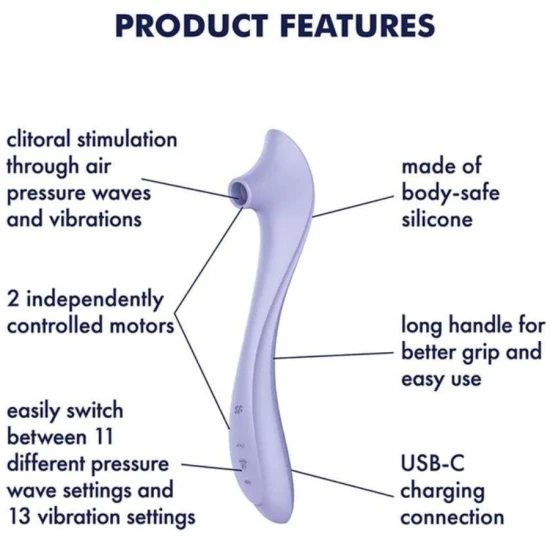 Vibrator & stimulator cu impulsuri de aer Easy Lover